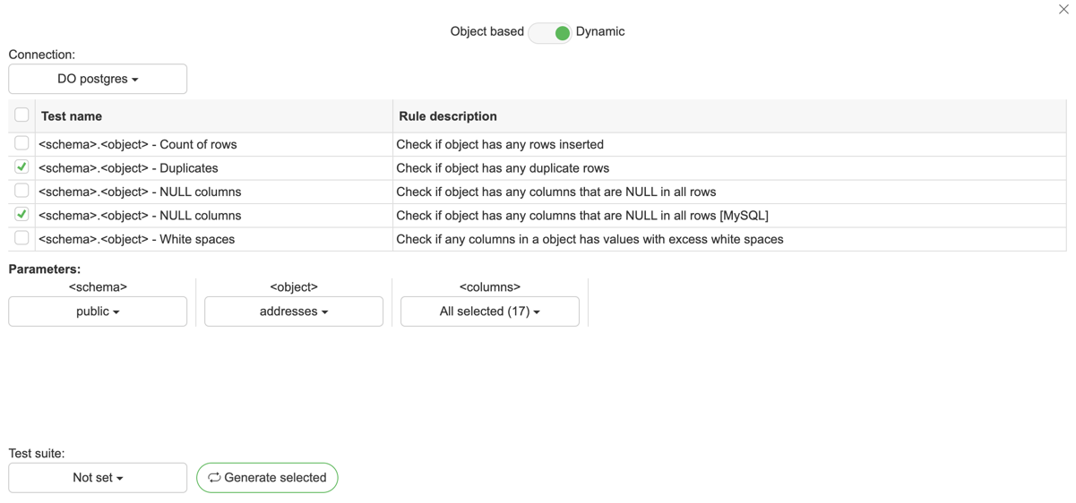 Dynamic test generation